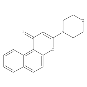3-morpholino-1H-benzo[f]chromen-1-one Structure