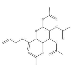 I(2)-D-Glucopyranuronic acid, 2-propen-1-yl ester, 1,2,3,4-tetraacetate结构式
