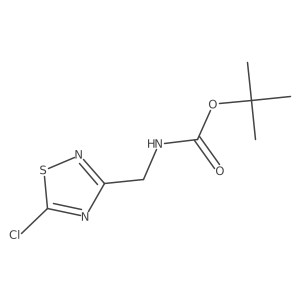 tert-butyl N-[(5-chloro-1,2,4-thiadiazol-3-yl)methyl]carbamate结构式
