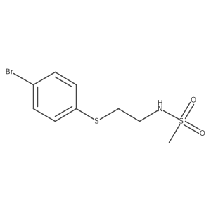 N-[2-(4-Bromophenylsulfanyl)-ethyl]-methanesulfonamide结构式
