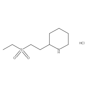 2-[2-(Ethanesulfonyl)ethyl]piperidine hydrochloride Structure