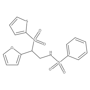 N-[2-(2-furyl)-2-(2-thienylsulfonyl)ethyl]benzenesulfonamide Structure
