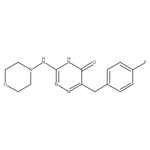 6-(4-fluorobenzyl)-3-(morpholinoamino)-1,2,4-triazin-5(4H)-one Structure