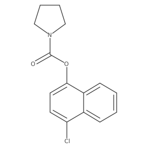 4-Chloronaphthalen-1-yl pyrrolidine-1-carboxylate结构式