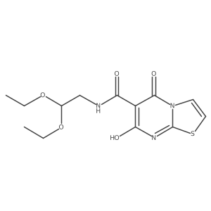 N-(2,2-diethoxyethyl)-7-hydroxy-5-oxo-5H-thiazolo[3,2-a]pyrimidine-6-carboxamide结构式