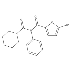N-(5-bromofuran-2-carbonyl)-N-phenylpiperidine-1-carboxamide Structure