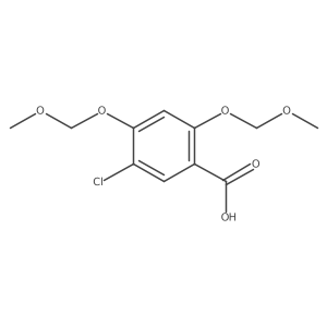 5-Chloro-2,4-bis(methoxymethoxy)benzoic acid Structure