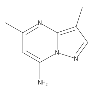 3,5-Dimethylpyrazolo[1,5-a]pyrimidin-7-amine结构式