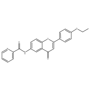N-[2-(4-ethoxyphenyl)-4-oxo-4H-chromen-6-yl]pyridine-2-carboxamide结构式