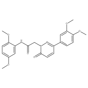N-(2,5-dimethoxyphenyl)-2-(3-(3,4-dimethoxyphenyl)-6-oxopyridazin-1(6H)-yl)acetamide Structure