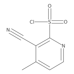 3-Cyano-4-methylpyridine-2-sulfonyl chloride Structure