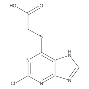 2-((2-chloro-9H-purin-6-yl)thio)acetic acid Structure