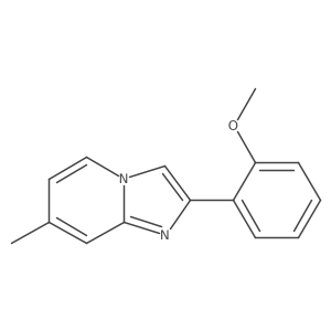 2-(2-Methoxyphenyl)-7-methylimidazo[1,2-a]pyridine Structure