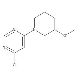 4-Chloro-6-(3-methoxypiperidin-1-yl)pyrimidine结构式