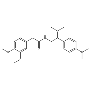 2-(3,4-dimethoxyphenyl)-N-[2-(dimethylamino)-2-[4-(dimethylamino)phenyl]ethyl]acetamide结构式