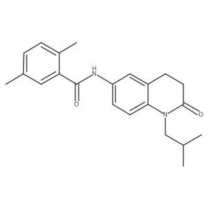 N-(1-isobutyl-2-oxo-1,2,3,4-tetrahydroquinolin-6-yl)-2,5-dimethylbenzamide Structure