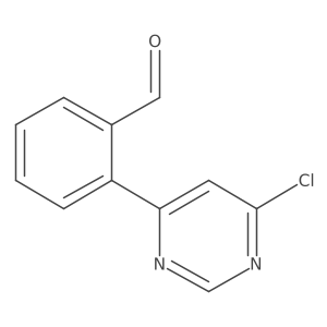 2-(6-Chloro-4-pyrimidinyl)benzaldehyde Structure