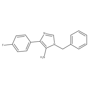 1-benzyl-4-(4-fluorophenyl)-1H-imidazol-5-amine Structure
