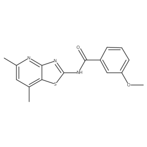 N-(5,7-dimethylthiazolo[4,5-b]pyridin-2-yl)-3-methoxybenzamide Structure