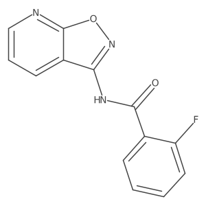 2-fluoro-N-([1,2]oxazolo[5,4-b]pyridin-3-yl)benzamide结构式