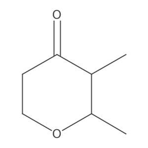 2,3-Dimethyltetrahydro-4H-pyran-4-one结构式