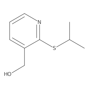 [2-(Propan-2-ylsulfanyl)pyridin-3-yl]methanol Structure