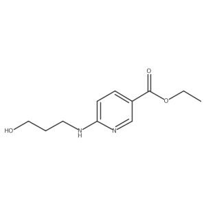 Ethyl 6-((3-hydroxypropyl)amino)nicotinate Structure