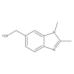 (1,2-Dimethyl-1H-benzo[D]imidazol-6-YL)methanamine Structure