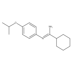 N'-(4-propan-2-yloxyphenyl)cyclohexanecarboximidamide结构式