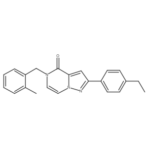 2-(4-ethylphenyl)-5-[(2-methylphenyl)methyl]-4H,5H-pyrazolo[1,5-a]pyrazin-4-one Structure