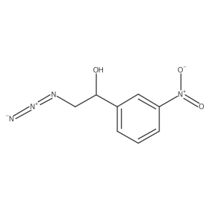 (1R)-2-azido-1-(3-nitrophenyl)ethan-1-ol结构式