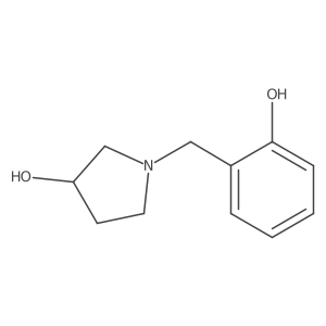 1-[(2-Hydroxyphenyl)methyl]pyrrolidin-3-ol Structure