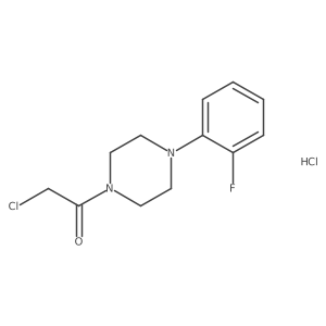 1-(Chloroacetyl)-4-(2-fluorophenyl)piperazine hydrochloride结构式