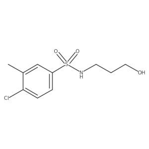 [(4-Chloro-3-methylphenyl)sulfonyl](3-hydroxypropyl)amine结构式