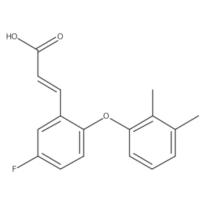 3-[2-(2,3-Dimethylphenoxy)-5-fluorophenyl]-2-propenoic acid Structure