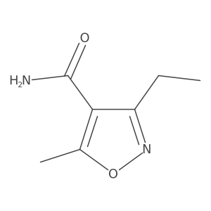 3-Ethyl-5-methyl-1,2-oxazole-4-carboxamide结构式