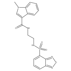 N-{2-[(2,1,3-benzoxadiazol-4-ylsulfonyl)amino]ethyl}-1-methyl-1H-indole-3-carboxamide Structure