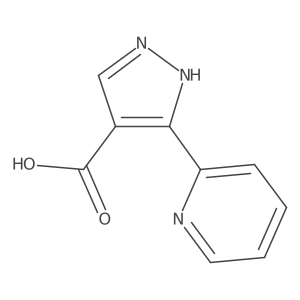 3-(pyridin-2-yl)-1H-pyrazole-4-carboxylic acid Structure