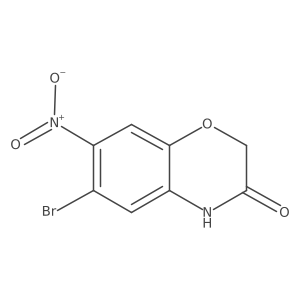 6-Bromo-7-nitro-2H-benzo[b][1,4]oxazin-3(4H)-one Structure