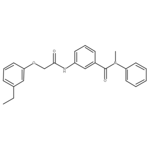 3-[[2-(3-ethylphenoxy)acetyl]amino]-N-methyl-N-phenylbenzamide Structure