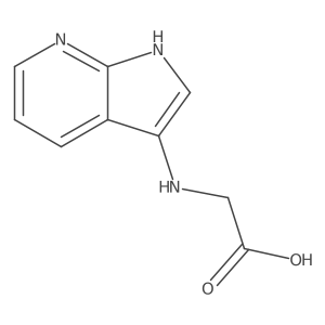 2-((1H-Pyrrolo[2,3-b]pyridin-3-yl)amino)acetic acid Structure