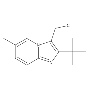 3-(Chloromethyl)-2-(1,1-dimethylethyl)-6-methylimidazo[1,2-a]pyridine Structure