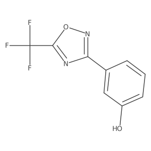 3-[5-(Trifluoromethyl)-1,2,4-oxadiazol-3-yl]phenol Structure