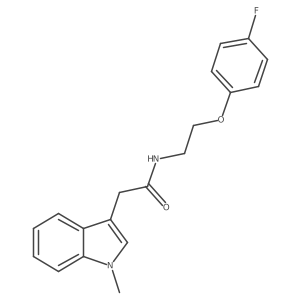 N-(2-(4-fluorophenoxy)ethyl)-2-(1-methyl-1H-indol-3-yl)acetamide结构式