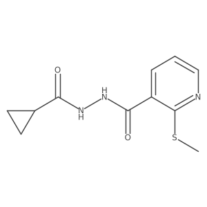 N'-cyclopropanecarbonyl-2-(methylsulfanyl)pyridine-3-carbohydrazide Structure