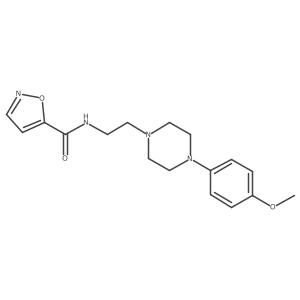 N-(2-(4-(4-methoxyphenyl)piperazin-1-yl)ethyl)isoxazole-5-carboxamide Structure
