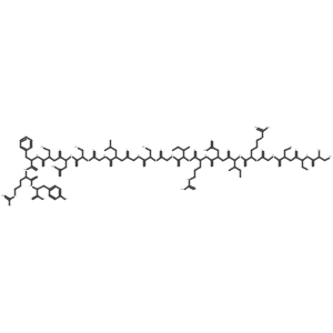 106-Dephenylalanyl-107-deglycyl-115-dearginyl-116-deglutamine-atriopeptin (103-126) Structure