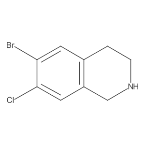 6-Bromo-7-chloro-1,2,3,4-tetrahydroisoquinoline Structure
