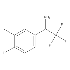 (1S)-2,2,2-Trifluoro-1-(4-fluoro-3-methylphenyl)ethanamine Structure