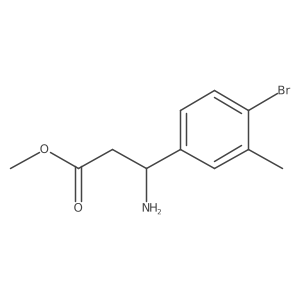 methyl (3S)-3-amino-3-(4-bromo-3-methylphenyl)propanoate Structure